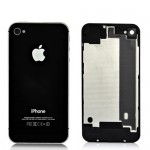 Задняя крышка iPhone 4S Черная (Олеофобное покрытие)