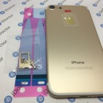 Корпус с кнопками iPhone 7 (Золотой) Hi-Copy +скотч АКБ