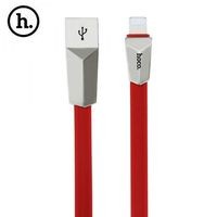 Кабель USB - Apple lightning Hoco X4 Zinc alloy rhombic для iPhone 5 (120см) (red)
