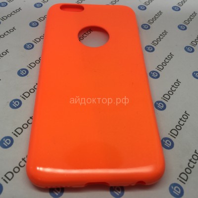 Кейс силиконовый Kawos Cool для Apple iPhone 6 (orange)
