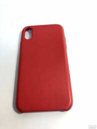iPhone XS Max Чехол Кожаный Red
