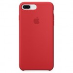 iPhone 7 Plus Чехол Силиконовый (Красный) (№9)