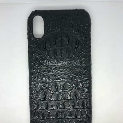iPhone XR Чехол кожаный (лапа крокодила)