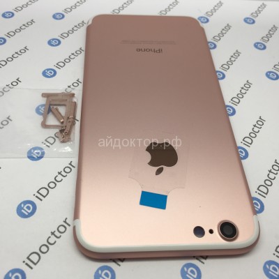 Корпус iPhone 6 с кнопками Дизайнерский как iPhone 7 (Розовое золото)