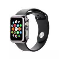 Apple Watch чехол силиконовый (серый) 38 мм