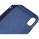 iPhone XS Чехол Кожаный Cape Cod Blue