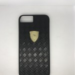 Чехол-накладка Santa Barbara Fyrste series с кожаной вставкой для "Apple iPhone 7/8" (black)