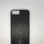 Чехол-накладка Santa Barbara Knight series с кожаной вставкой для "Apple iPhone 7/8" (black)