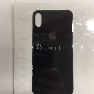 Задняя крышка iPhone X (стекло) Серый (оригинал)