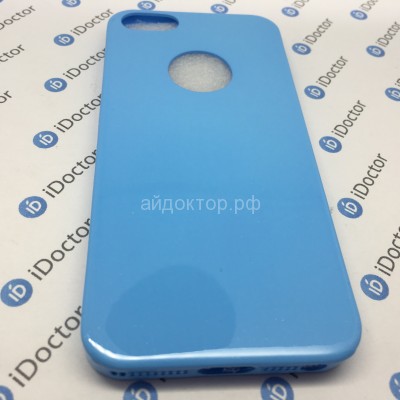 Кейс силиконовый Kawos Cool для Apple iPhone 5 (blue)
