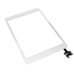 Тачскрин сенсорное стекло iPad mini (Белый) Оригинал + коннектор + Стикер