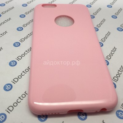 Кейс силиконовый Kawos Cool для Apple iPhone 6 (pink)