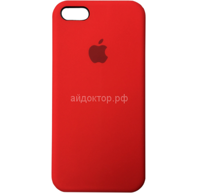 iPhone SE Чехол Силиконовый (красный)