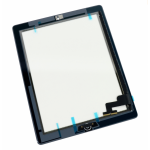 Внешнее стекло с тачскрином iPad 2 (Чёрное) Копия + Кнопка Home + Стикер