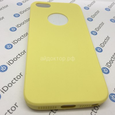 Кейс силиконовый Activ Pastel для Apple iPhone 5 (lemon)