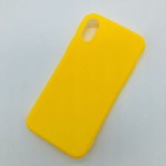 iPhone X Чехол Силиконовый Оригинал (№12) (Жёлтый)