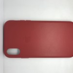 iPhone XS Чехол Кожаный Red