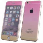 Стекло цветное Glass Gradient комплект iPhone 6 (pink/yellow)