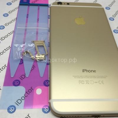Корпус iPhone 6 Plus с кнопками Золотой Hi-Copy +скотч АКБ