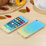 Стекло цветное Glass Gradient комплект iPhone 5 (blue/yellow)