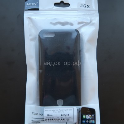 Чехол-накладка Activ T Leather для Apple iPhone 7 Plus (black)