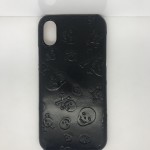 iPhone X/XS Чехол кожаный (черепа)
