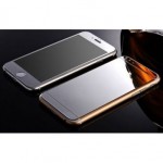 Стекло цветное Glass зеркальное комплект iPhone 6 (Серебристый)