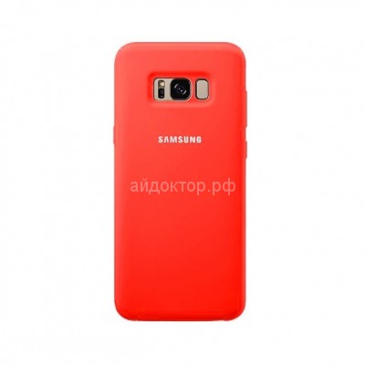 Чехол Samsung galaxy s8 силикон (красный)