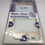 Защитное стекло цветное Glass 3D Full cover matte для Apple iPhone 6 (rose gold)"