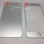 Защитное стекло цветное Activ матовое комплект для Apple iPhone 7 (silver)"