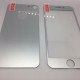 Защитное стекло цветное Activ матовое комплект для Apple iPhone 7 (silver)"