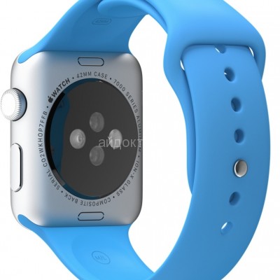 Ремешок для часов - Sport Band для Apple Watch 38 мм (blue)