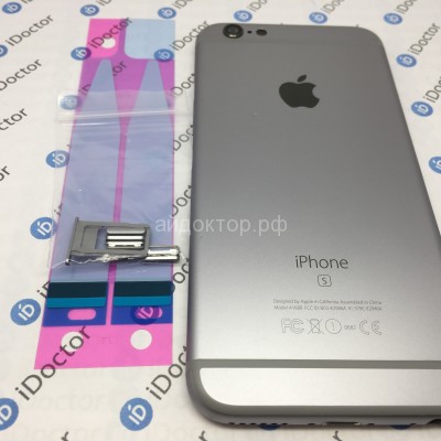 Корпус iPhone 6S с кнопками (Серый) Hi-Copy +скотч АКБ