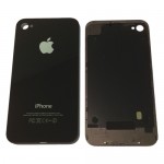 iPhone 4 Задняя крышка Черная (Олеофобное покрытие)