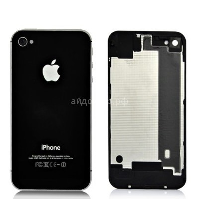 Задняя крышка iPhone 4S черный - Оригинал (Черный)