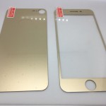 Защитное стекло цветное Activ матовое комплект для Apple iPhone 7 (gold)"