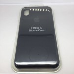 iPhone X Чехол Силиконовый (Черный)