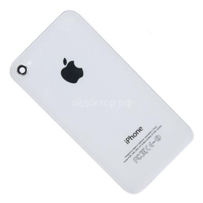 Задняя крышка iPhone 4S Белая (Олеофобное покрытие)