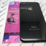 Корпус с кнопками iPhone 7 Plus (Черный Глянец) Hi-Copy +скотч АКБ
